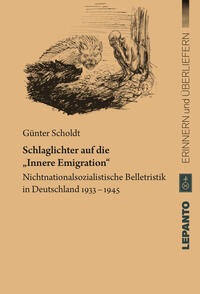 Vorderes Coverbild Schlaglichter auf die „Innere Emigration“