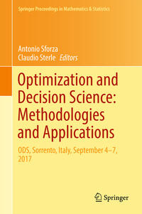 Vorderes Coverbild Optimization and Decision Science: Methodologies and Applications