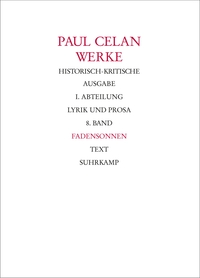 Vorderes Coverbild Werke. Historisch-kritische Ausgabe. I. Abteilung: Lyrik und Prosa