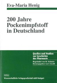 Vorderes Coverbild 200 Jahre Pockenimpfstoff in Deutschland