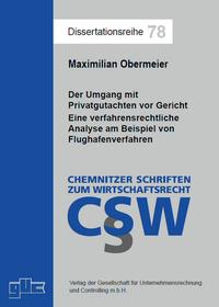 Vorderes Coverbild Der Umgang mit Privatgutachten vor Gericht