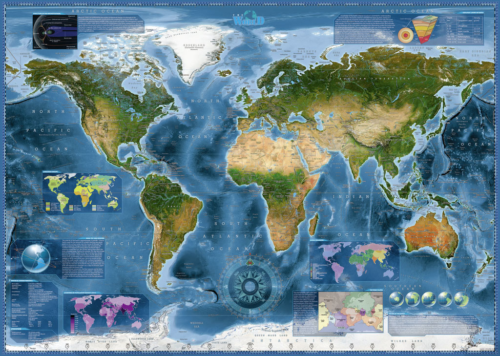 Beispielinhalt (Bild) Satellite Map Puzzle