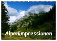 Vorderes Coverbild Alpenimpressionen, Region Schweiz/Frankreich (Wandkalender 2025 DIN A2 quer), CALVENDO Monatskalender