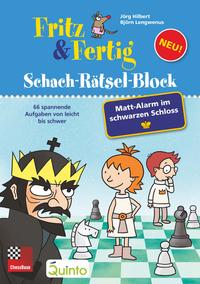 Vorderes Coverbild Fritz&Fertig Schach-Rätselblock: Mattalarm im schwarzen Schloss
