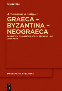 Vorderes Coverbild Graeca – Byzantina – Neograeca
