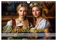 Vorderes Coverbild Bierzeltköniginnen - Biergenuss im Dirndl (Wandkalender 2025 DIN A4 quer), CALVENDO Monatskalender