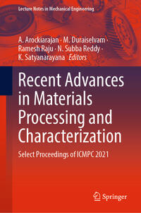 Vorderes Coverbild Recent Advances in Materials Processing and Characterization