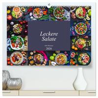 Vorderes Coverbild Leckere Salate (hochwertiger Premium Wandkalender 2026 DIN A2 quer), Kunstdruck in Hochglanz