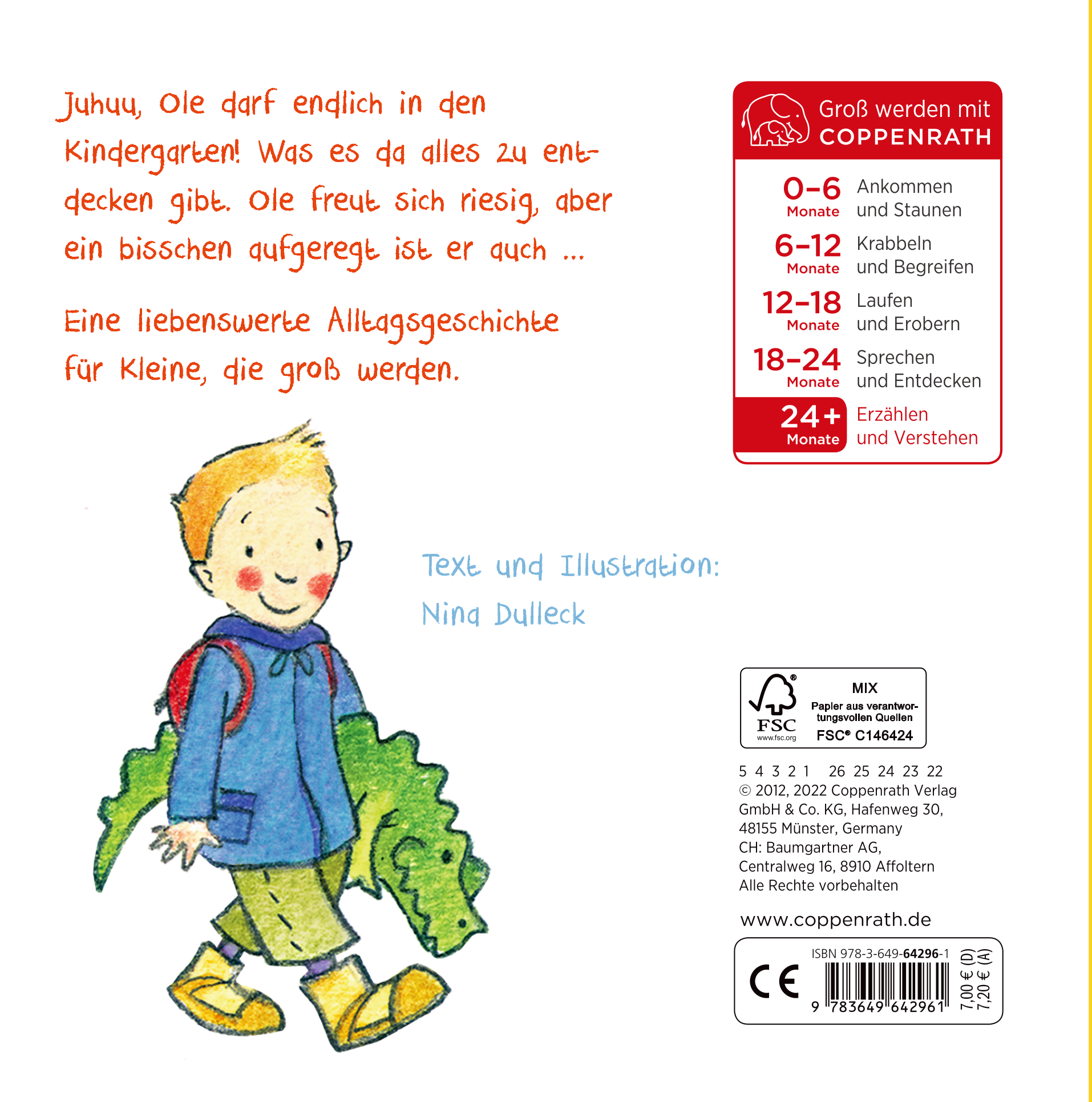Rückseitencover Endlich im Kindergarten