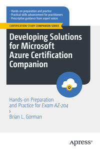 Vorderes Coverbild Developing Solutions for Microsoft Azure Certification Companion