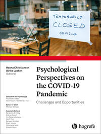 Vorderes Coverbild Psychological Perspectives on the COVID-19 Pandemic
