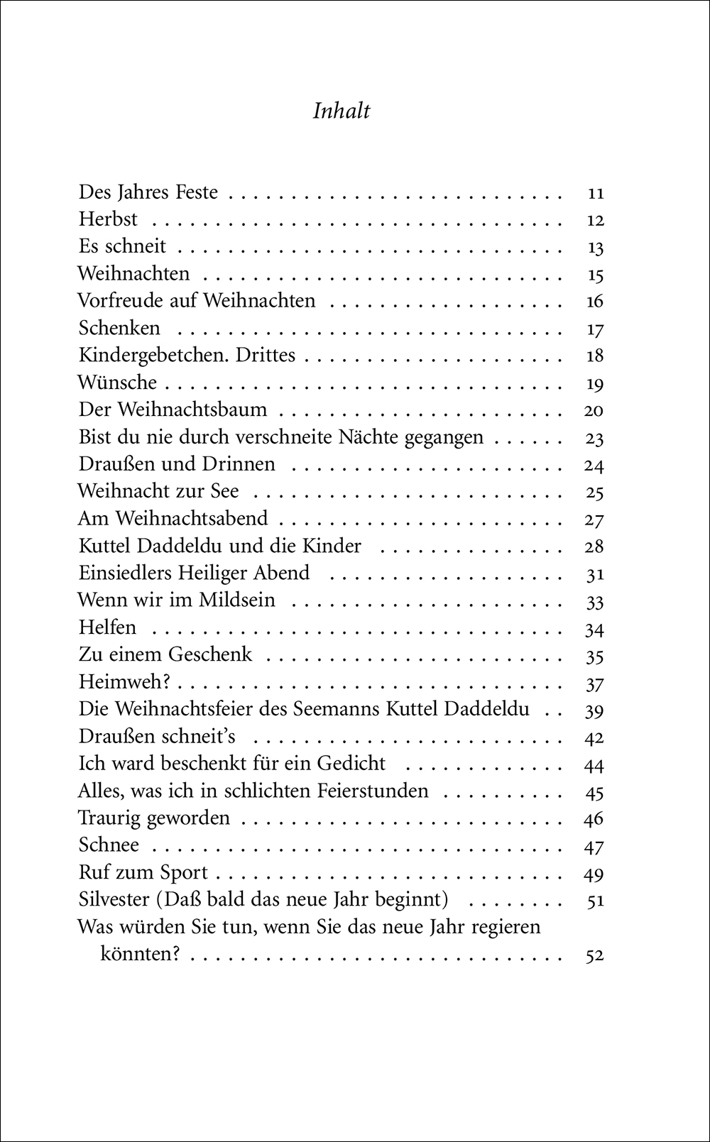 Beispielinhalt (Bild) Weihnachten mit Joachim Ringelnatz