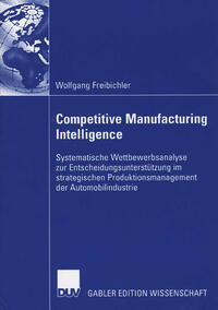 Vorderes Coverbild Competitive Manufacturing Intelligence