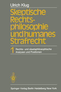 Vorderes Coverbild Skeptische Rechtsphilosophie und humanes Strafrecht
