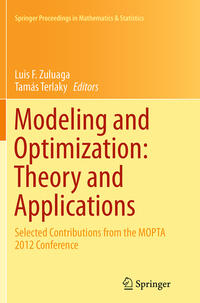 Vorderes Coverbild Modeling and Optimization: Theory and Applications