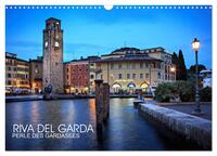 Vorderes Coverbild Riva del Garda - Perle des Gardasees (Wandkalender 2025 DIN A3 quer), CALVENDO Monatskalender