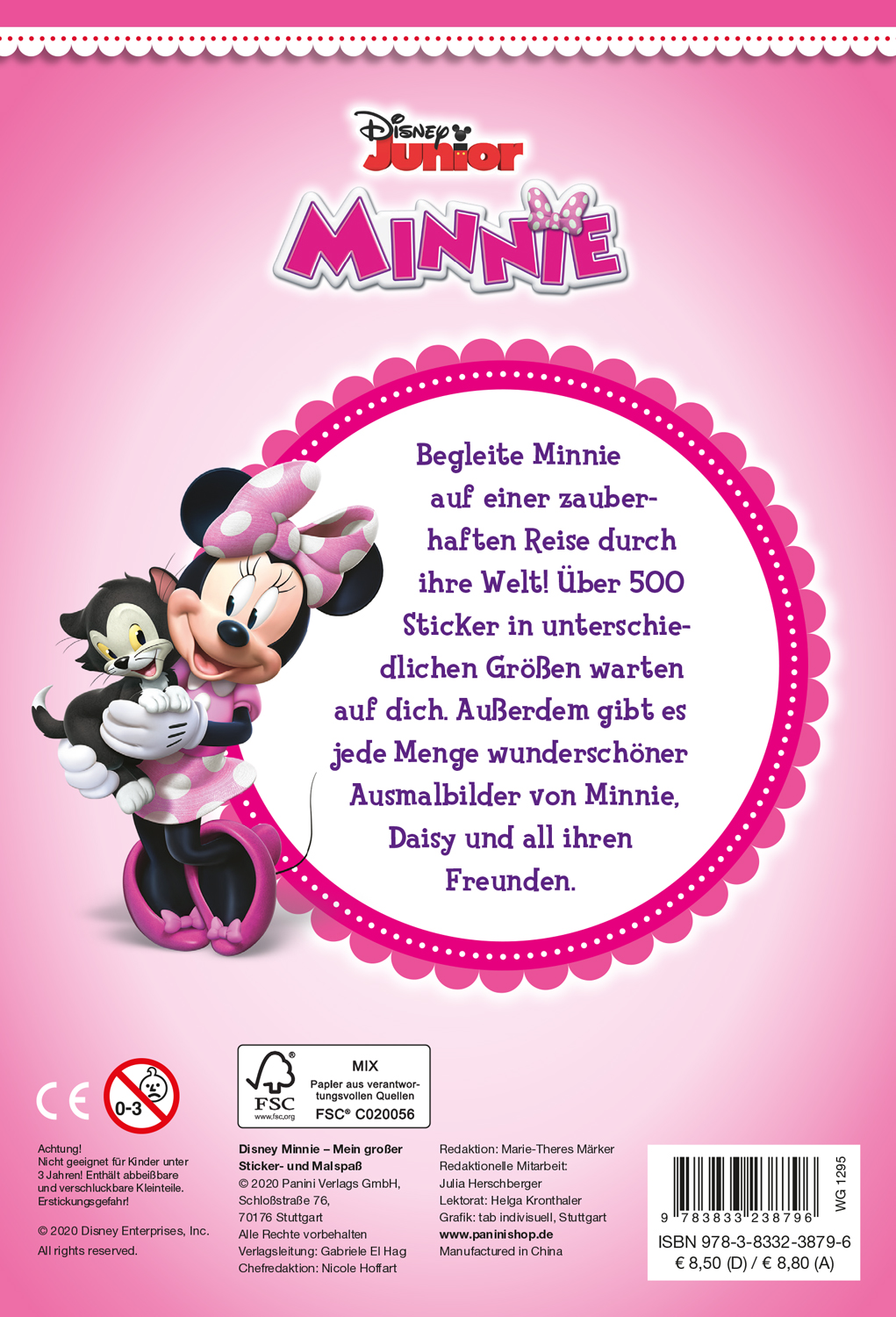 Rückseitencover Disney Minnie: Mein großer Sticker- und Malspaß