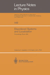 Vorderes Coverbild Disordered Systems and Localization