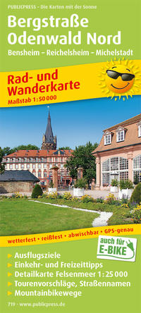 Vorderes Coverbild Bergstraße Odenwald Nord, Bensheim - Reichelsheim - Michelstadt