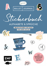 Vorderes Coverbild Bullet Journal – Stickerbuch Alphabete und Sprüche: 1000 Buchstaben und mehr für jeden Anlass
