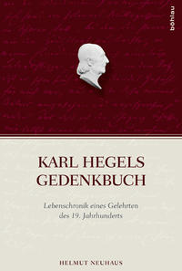 Vorderes Coverbild Karl Hegels Gedenkbuch