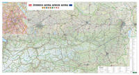 Vorderes Coverbild Österreich, Straßenkarte 1:300.000, Großformat, Magnetmarkiertafel