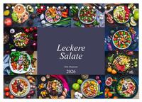 Vorderes Coverbild Leckere Salate (Tischkalender 2026 DIN A5 quer), CALVENDO Monatskalender
