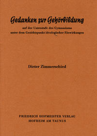 Vorderes Coverbild Gedanken zur Gehörbildung