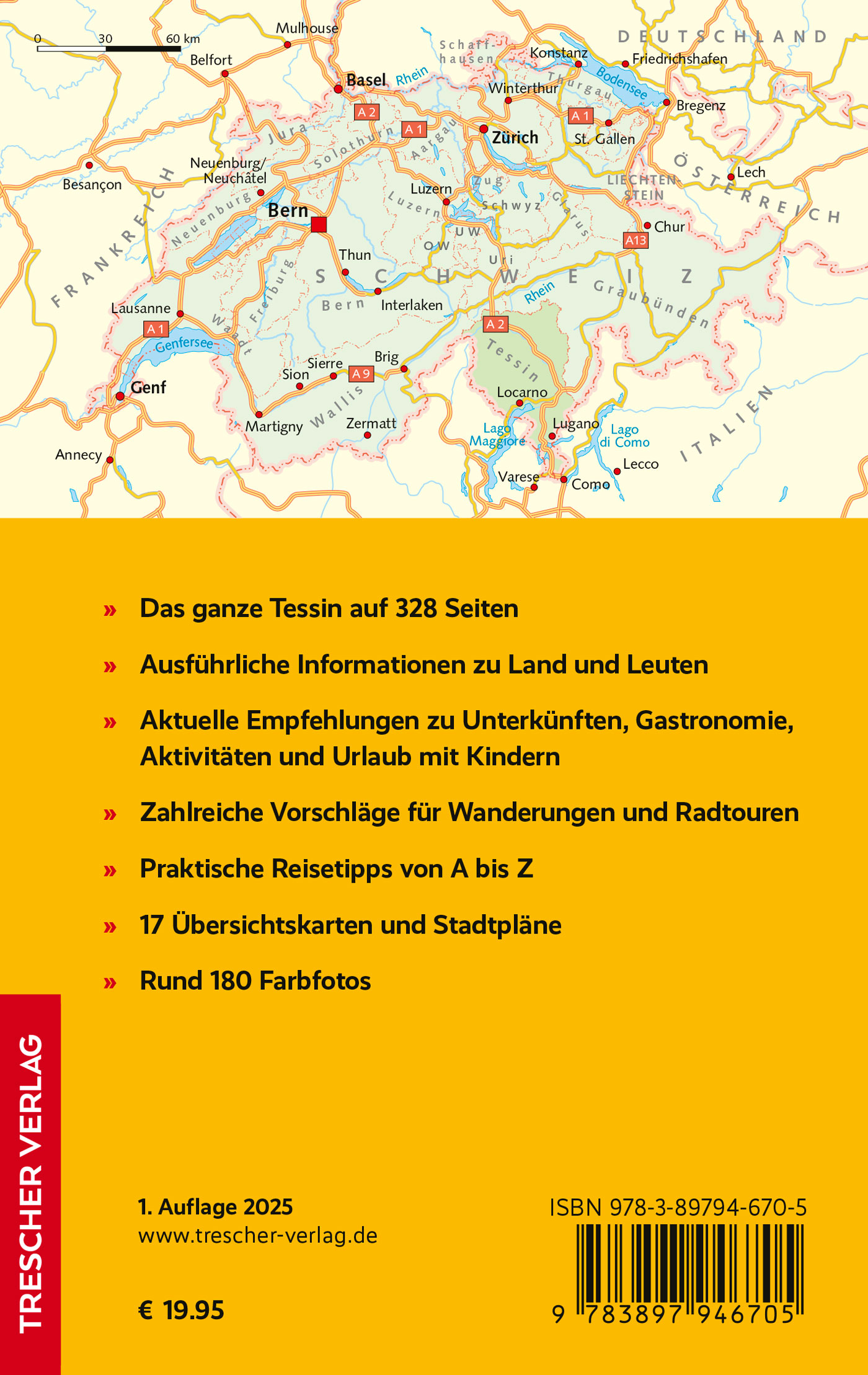 Rückseitencover TRESCHER Reiseführer Tessin