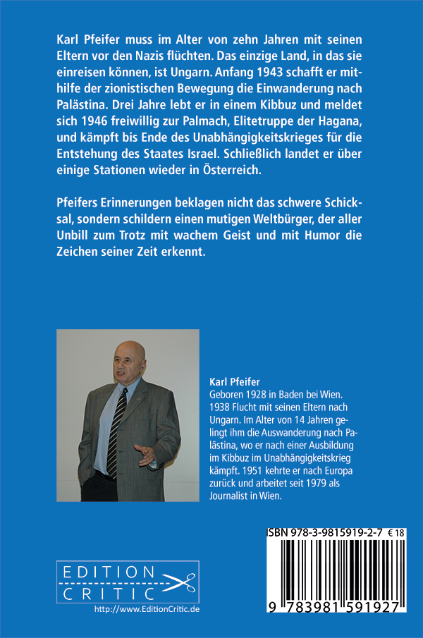 Rückseitencover Einmal Palästina und zurück