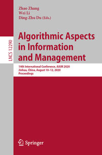 Vorderes Coverbild Algorithmic Aspects in Information and Management