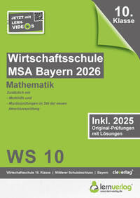 Vorderes Coverbild Original-Prüfungen Wirtschaftsschulabschluss Bayern 2026 Mathematik