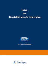 Vorderes Coverbild Index der Krystallformen der Mineralien
