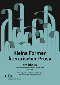 Vorderes Coverbild Kleine Formen literarischer Prosa