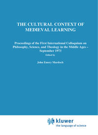 Vorderes Coverbild The Cultural Context of Medieval Learning