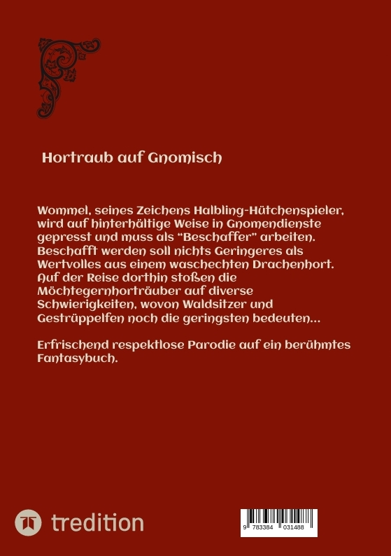 Rückseitencover Hortraub auf Gnomisch