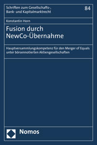 Vorderes Coverbild Fusion durch NewCo-Übernahme