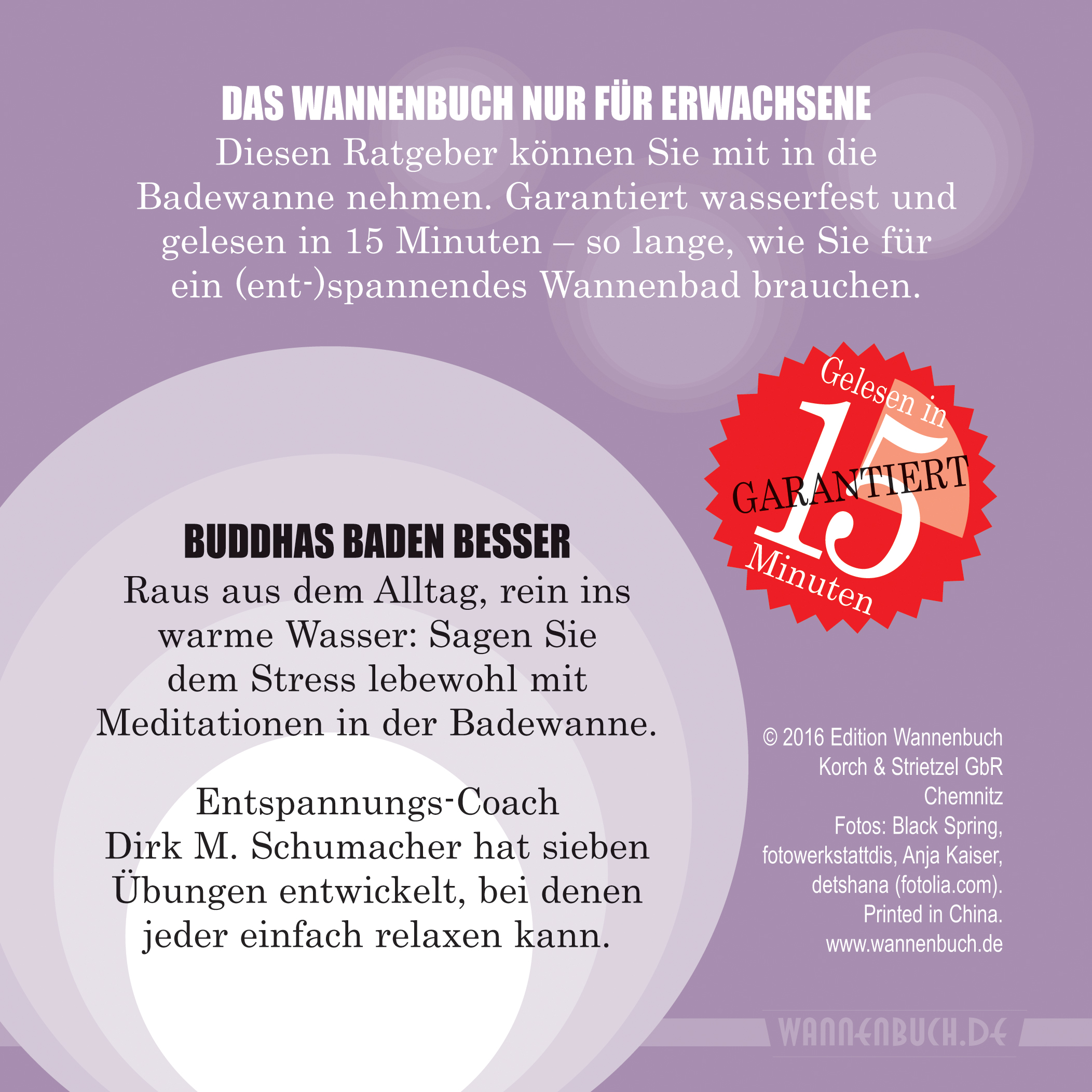 Rückseitencover Buddhas baden besser