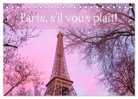 Vorderes Coverbild Paris, s'il vous plaît! (Tischkalender 2025 DIN A5 quer), CALVENDO Monatskalender
