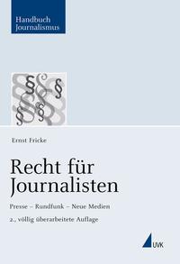 Vorderes Coverbild Recht für Journalisten