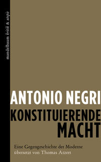 Vorderes Coverbild Konstituierende Macht