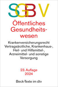 Vorderes Coverbild SGB V Recht des öffentlichen Gesundheitswesens
