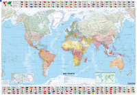 Vorderes Coverbild Die Welt Planoposter politisch mit Leiste