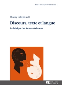 Vorderes Coverbild Discours, texte et langue
