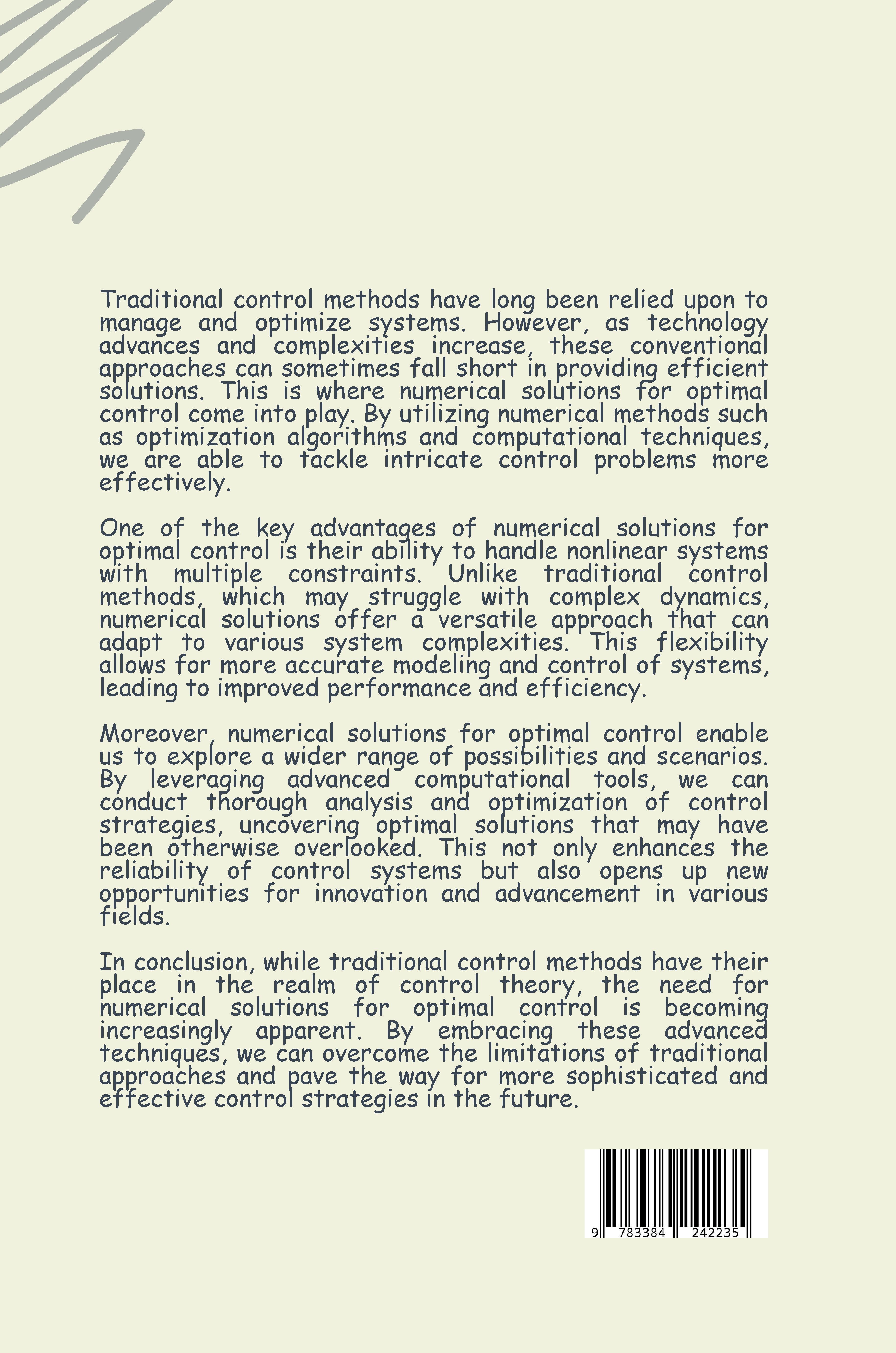 Rückseitencover Numerical Approaches to Optimal Control: Tackling Nonlinear Systems and Constraints