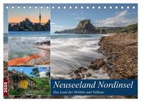 Vorderes Coverbild Neuseeland Nordinsel - Das Land der Hobbits und Vulkane (Tischkalender 2025 DIN A5 quer), CALVENDO Monatskalender