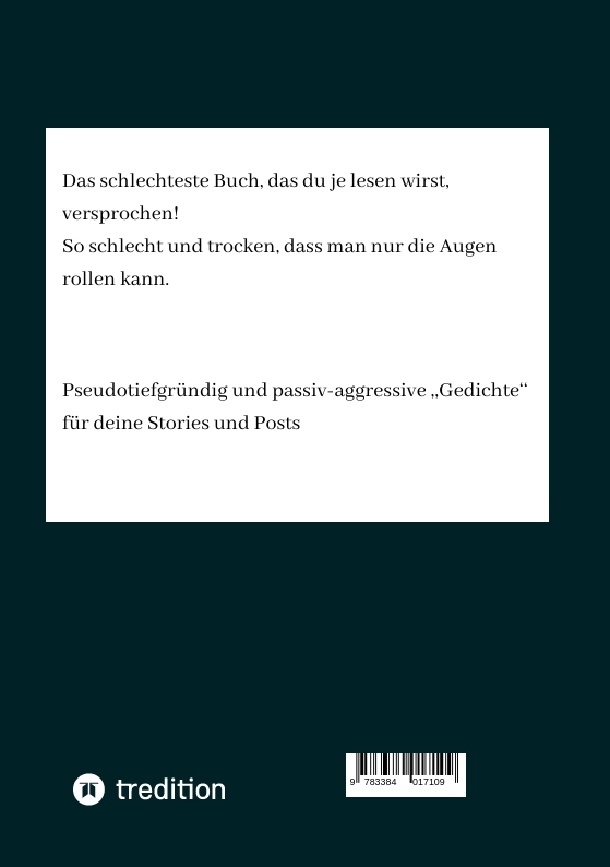 Rückseitencover voll tiefgründig