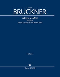 Vorderes Coverbild Messe e-Moll (Klavierauszug)
