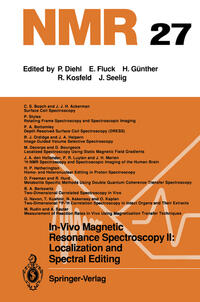 Vorderes Coverbild In-Vivo Magnetic Resonance Spectroscopy II: Localization and Spectral Editing