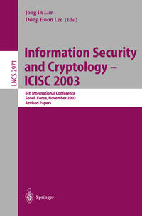 Vorderes Coverbild Information Security and Cryptology - ICISC 2003